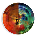 Color Wheel Glass Wall Art.