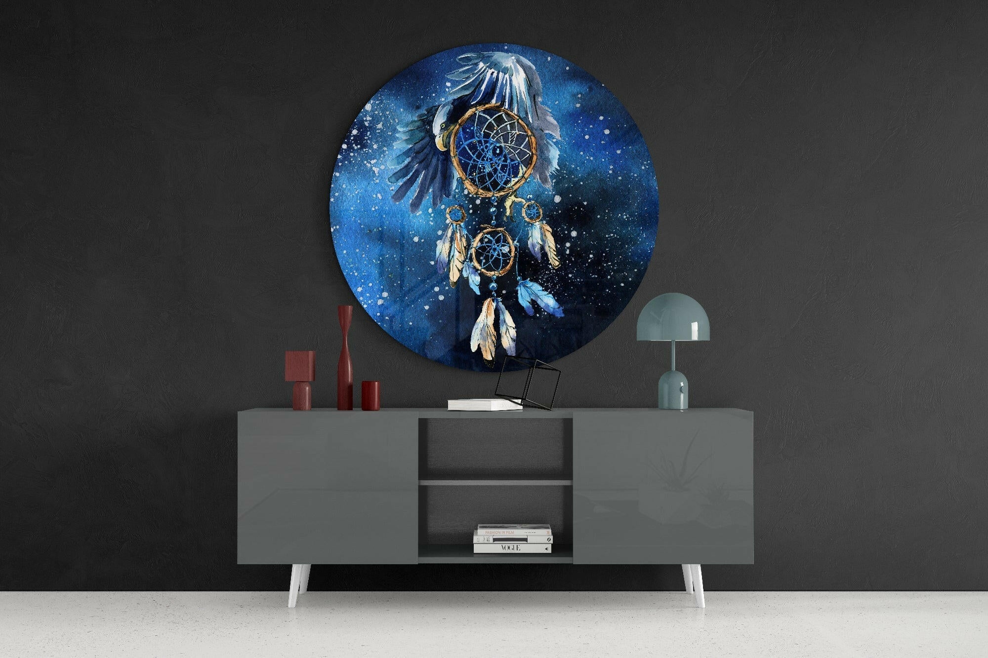 Dreamcatcher Glass Wall Art.