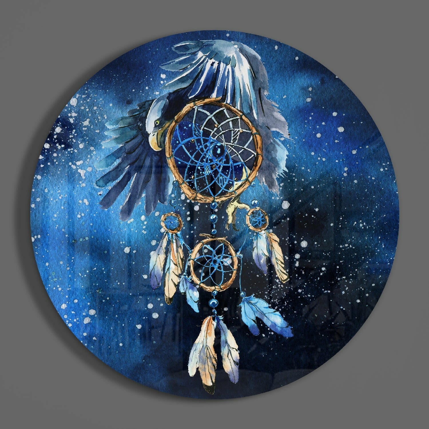 Dreamcatcher Glass Wall Art.