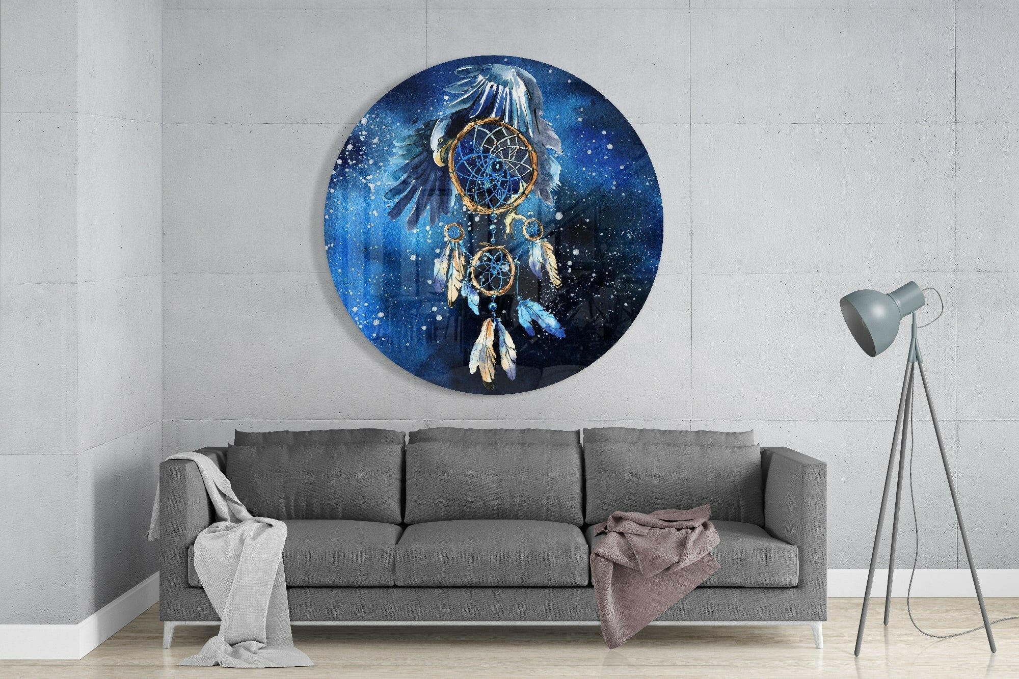Dreamcatcher Glass Wall Art.