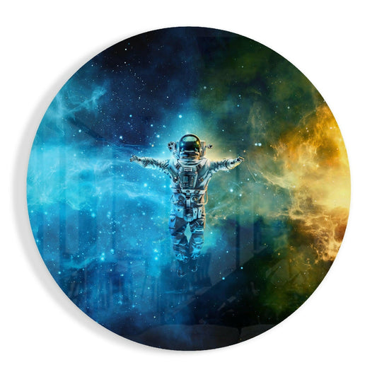 Astronaut Glass Wall Art.