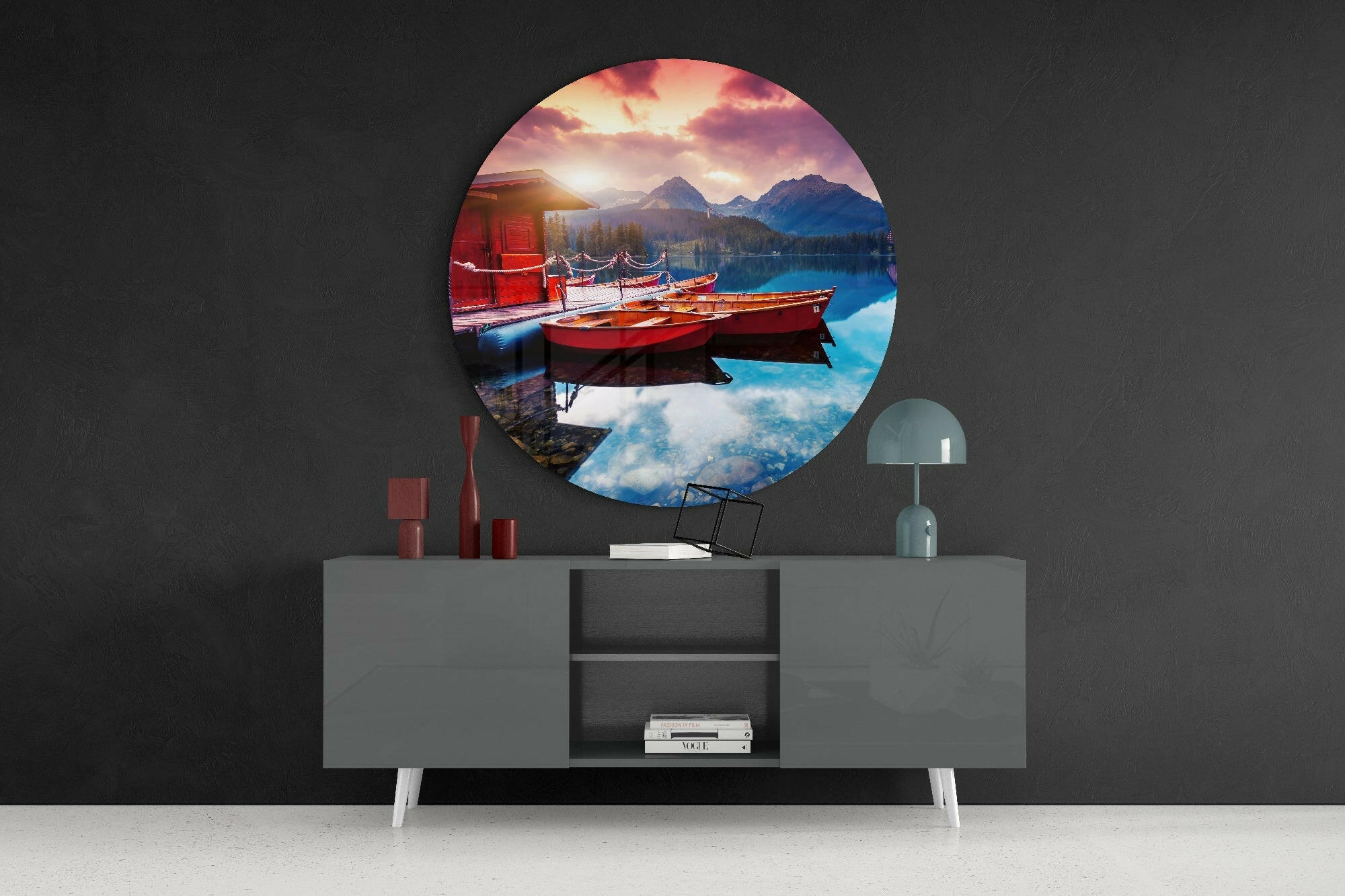 Coastal Glass Wall Art.