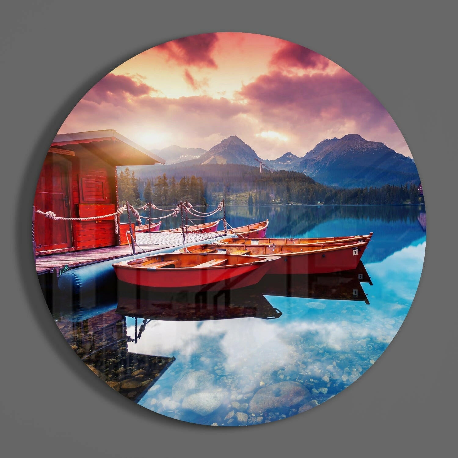 Coastal Glass Wall Art.