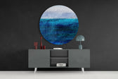 Blue Tones Glass Wall Art.