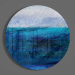 Blue Tones Glass Wall Art.