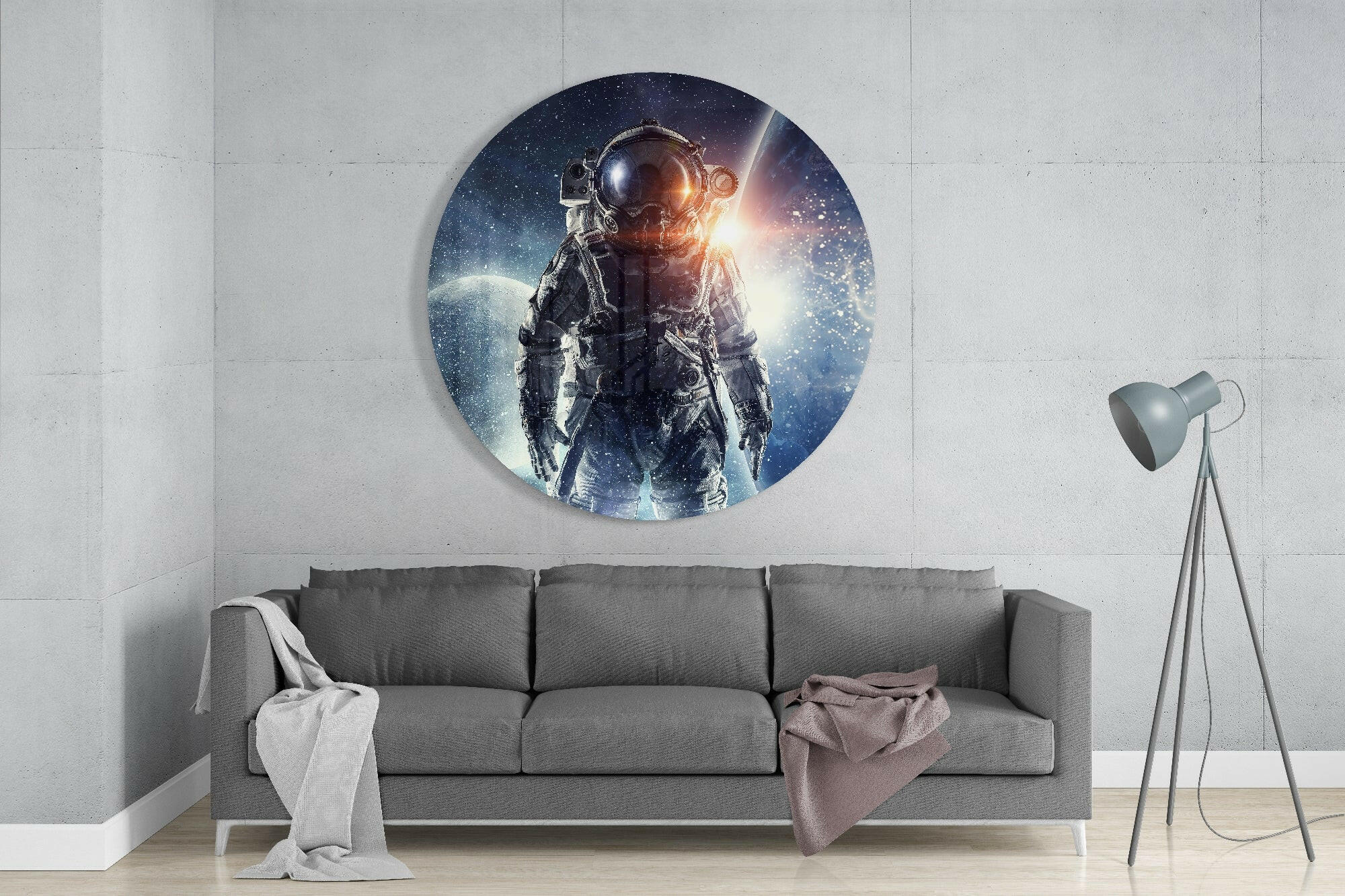 Astronaut Glass Wall Art.