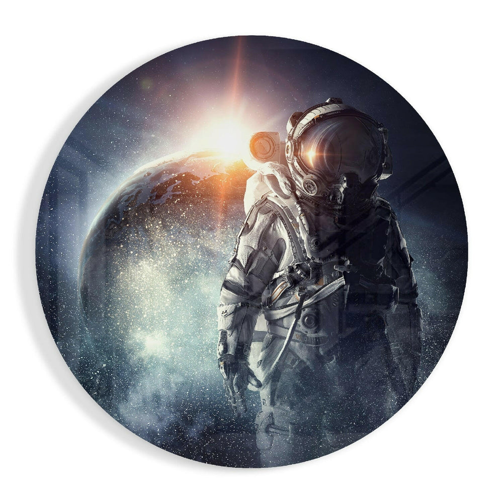 Astronaut Glass Wall Art.