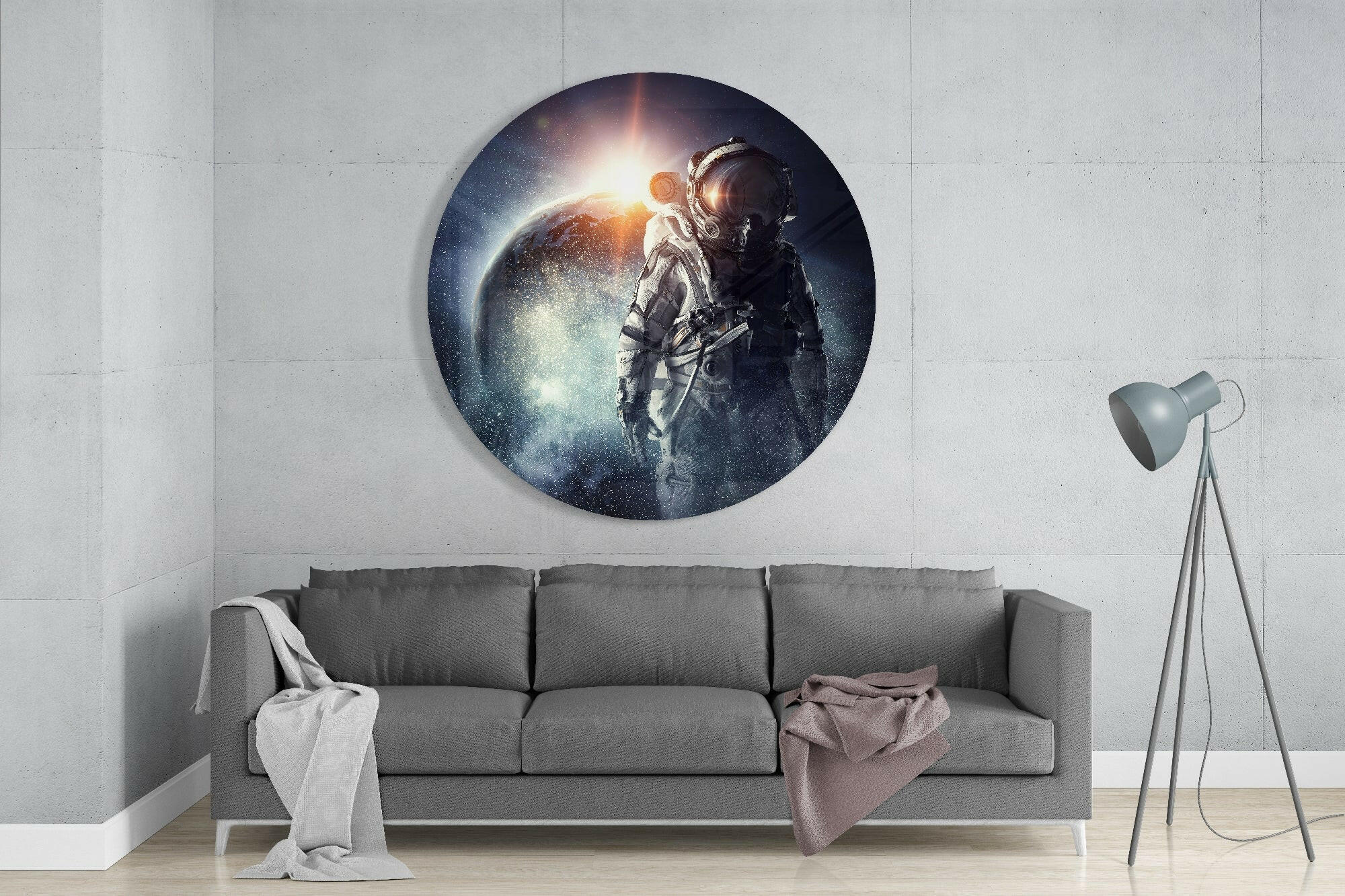 Astronaut Glass Wall Art.