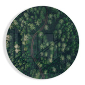 Green Forest Glass Wall Art.