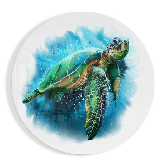 Caretta Caretta Glass Wall Art.