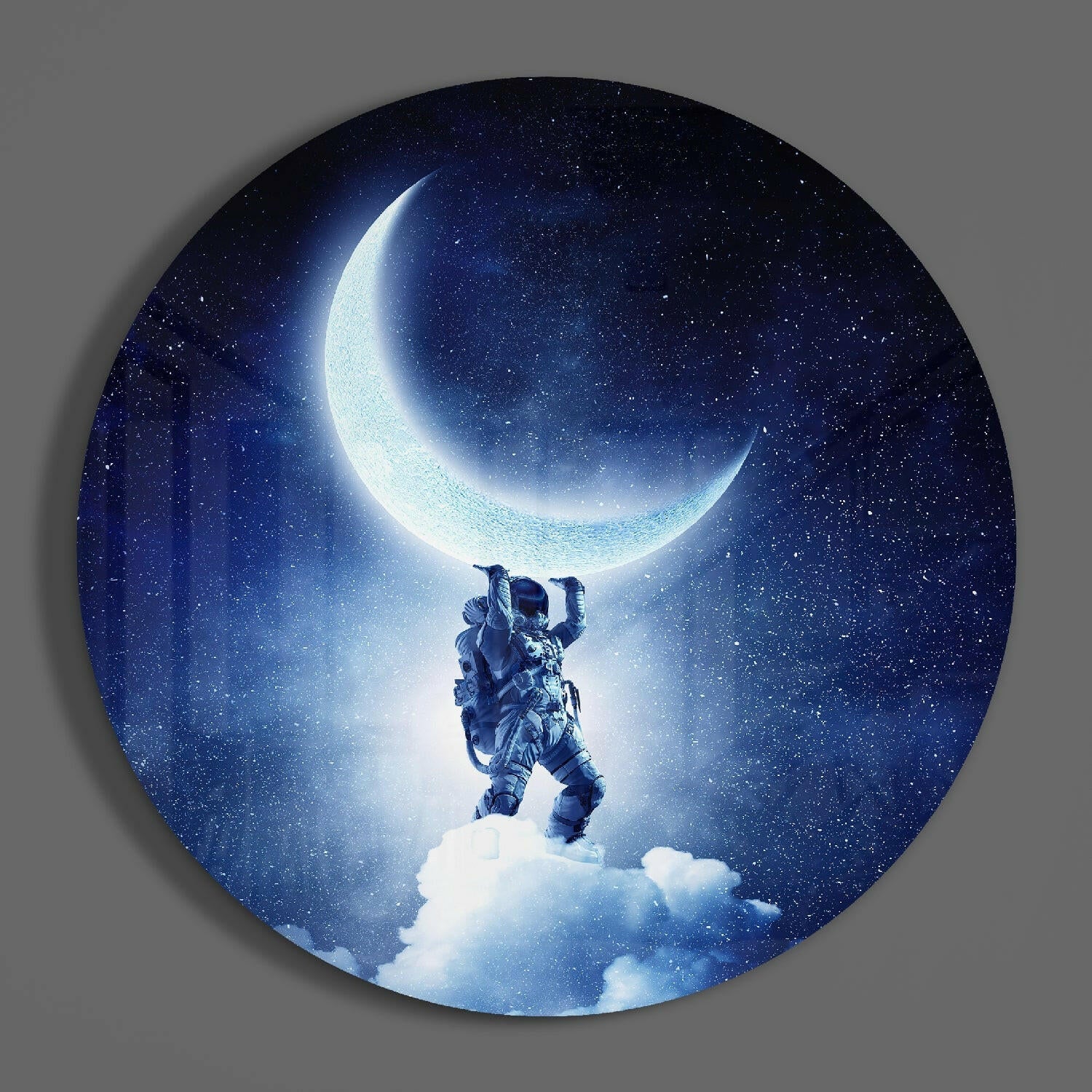 Moon Bearer Glass Wall Art.