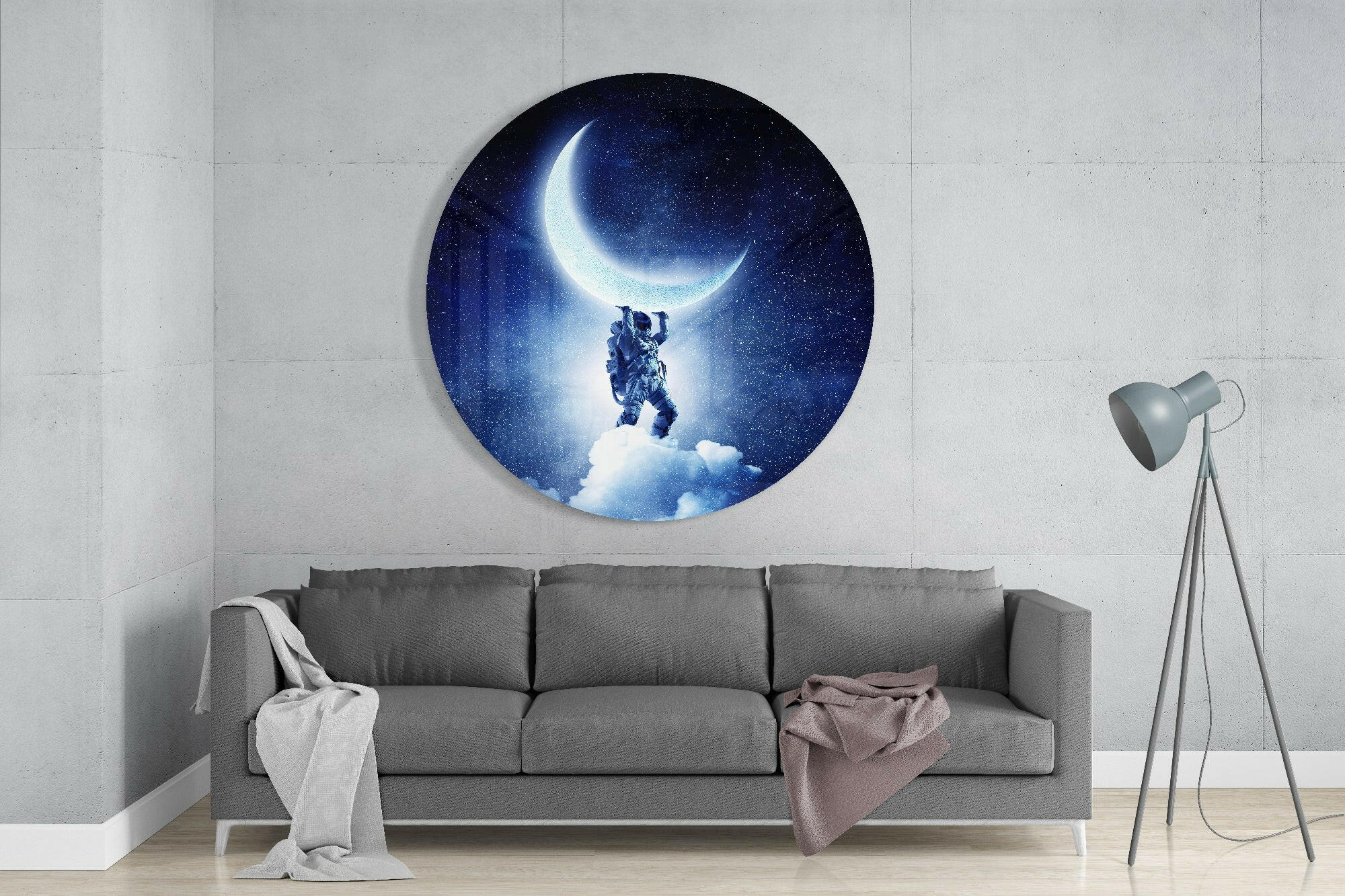 Moon Bearer Glass Wall Art.