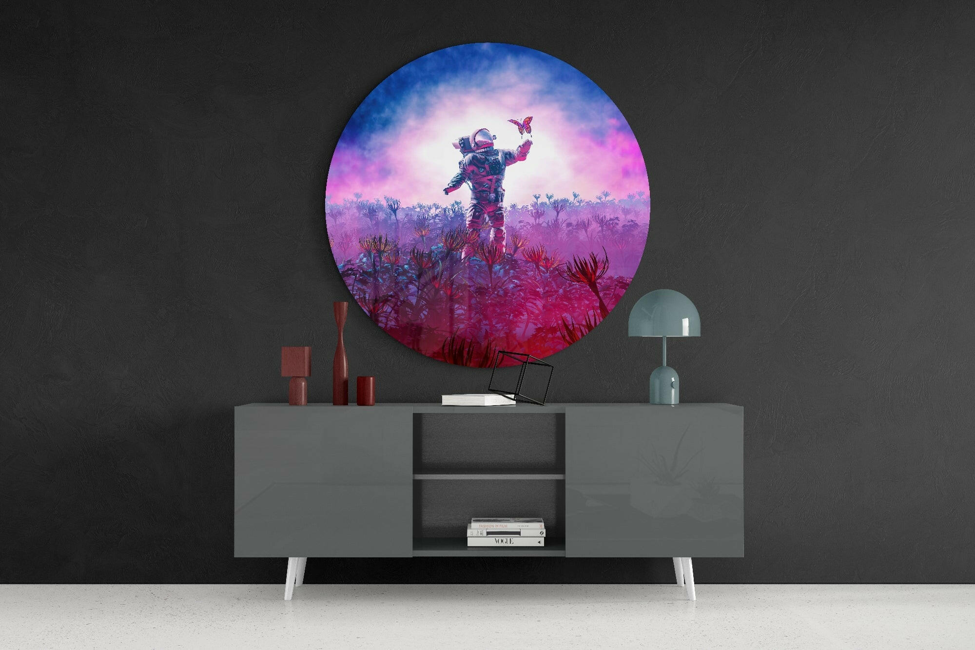 New Worlds Glass Wall Art.