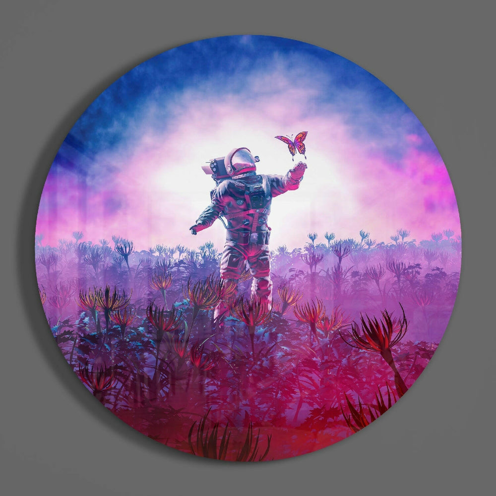 New Worlds Glass Wall Art.