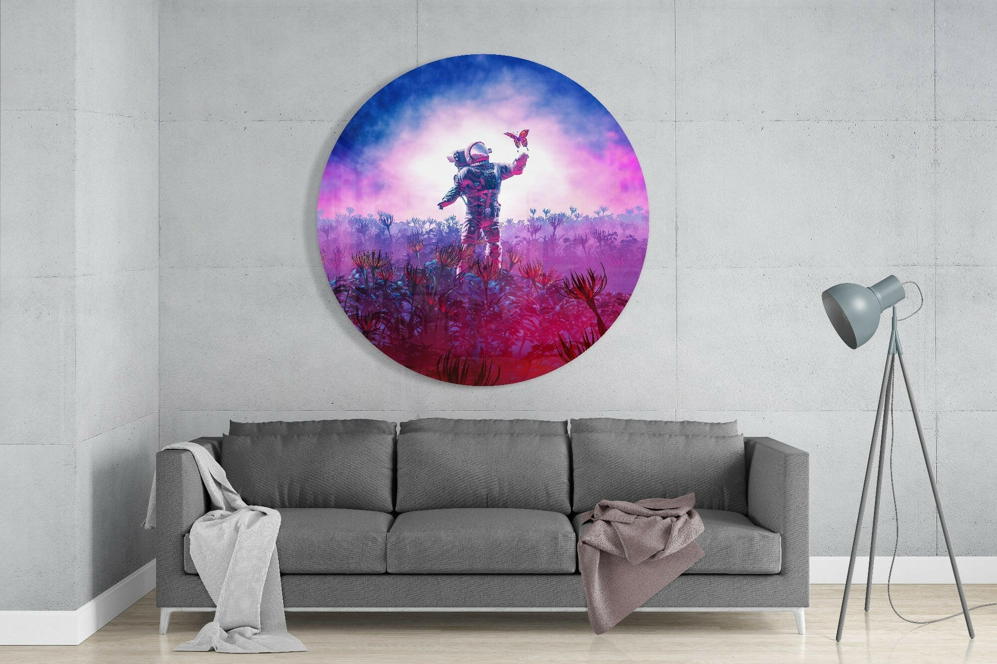 New Worlds Glass Wall Art.