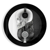 Black and White Glass Wall Art.