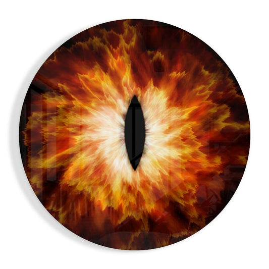 Fire Eye Glass Wall Art.