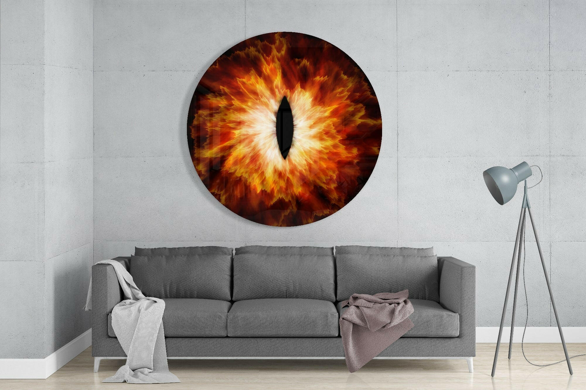 Fire Eye Glass Wall Art.
