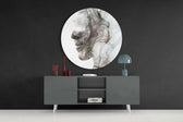 Smoke Face Glass Wall Art.
