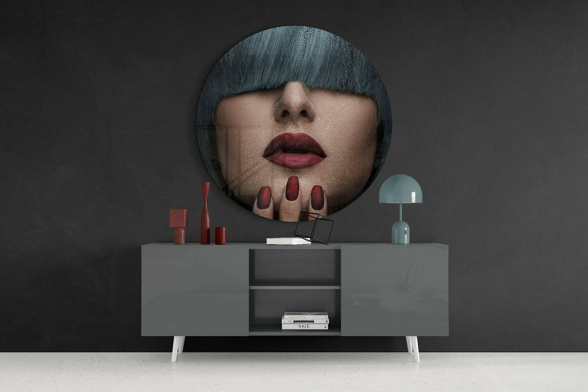 Bangs Glass Wall Art.