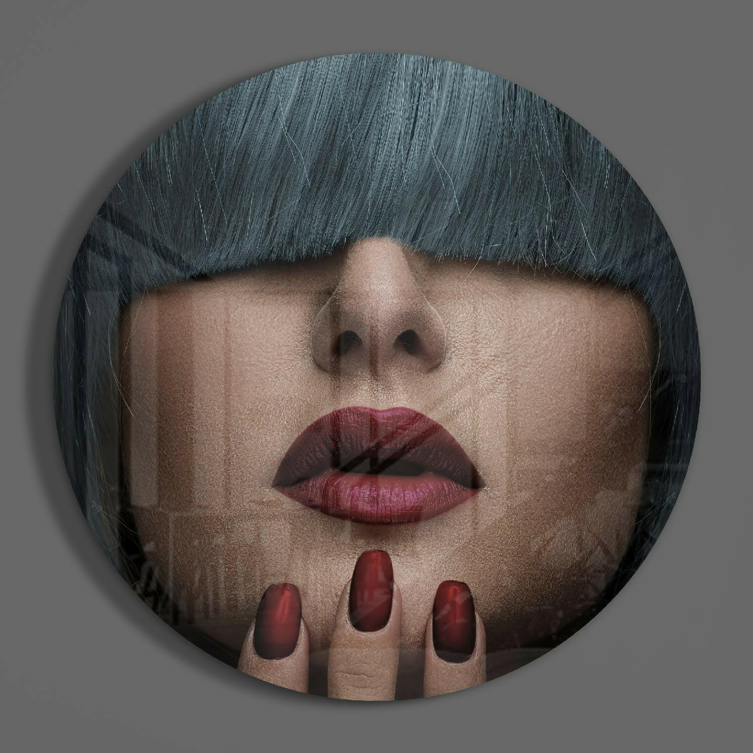 Bangs Glass Wall Art.