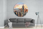 New York Glass Wall Art.