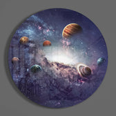 Planets Glass Wall Art.