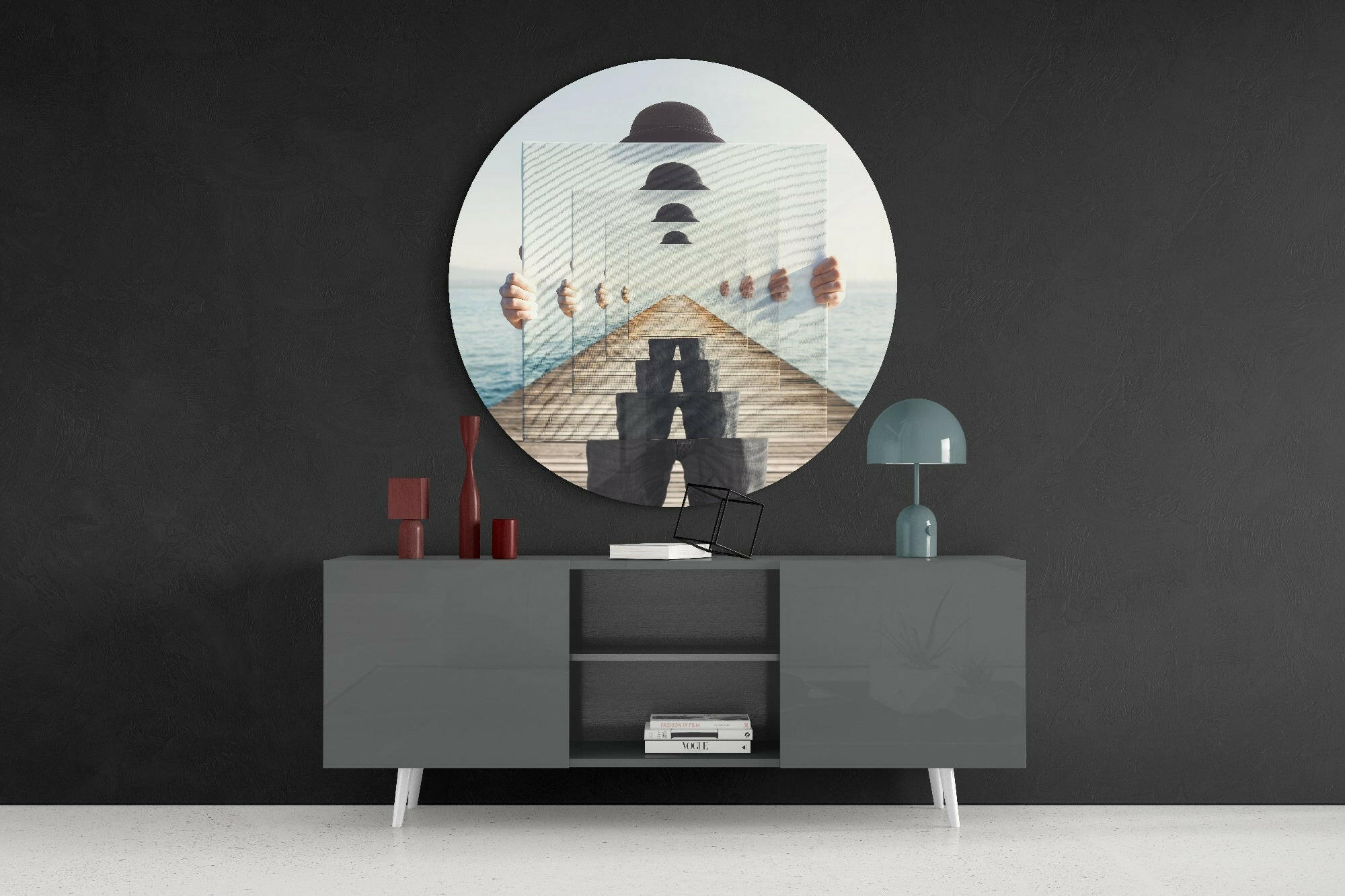 Loop Glass Wall Art.