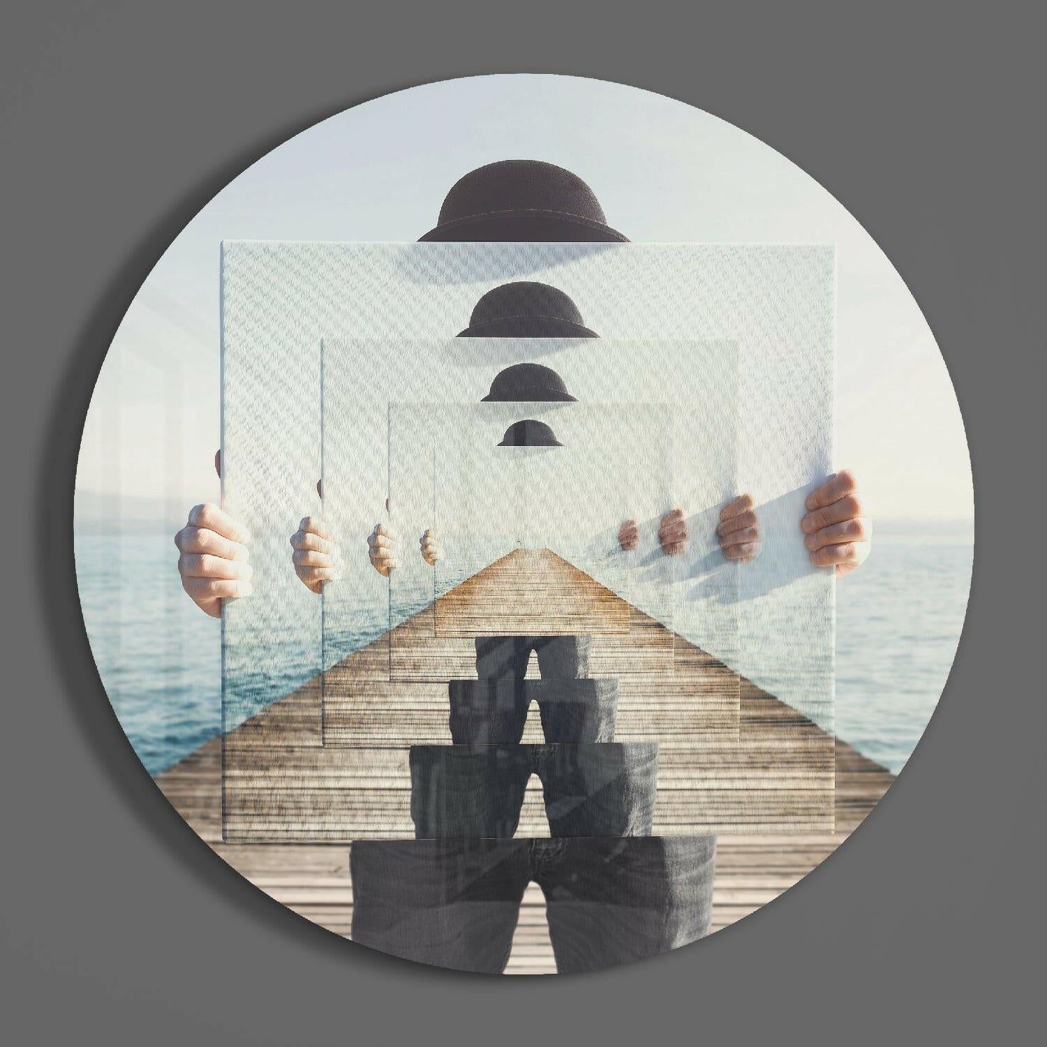 Loop Glass Wall Art.