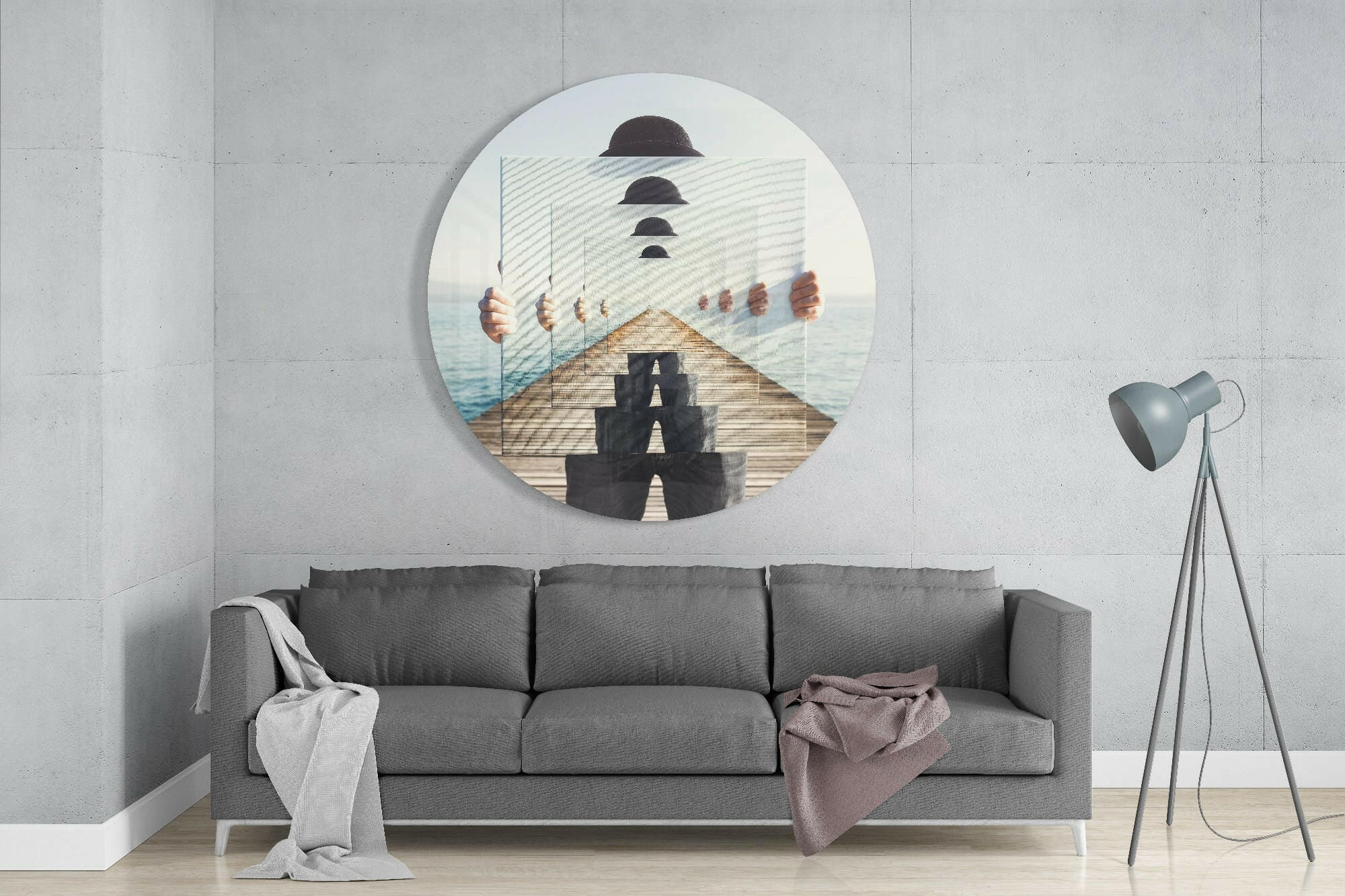 Loop Glass Wall Art.