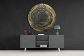 Abstract Loop Glass Wall Art.