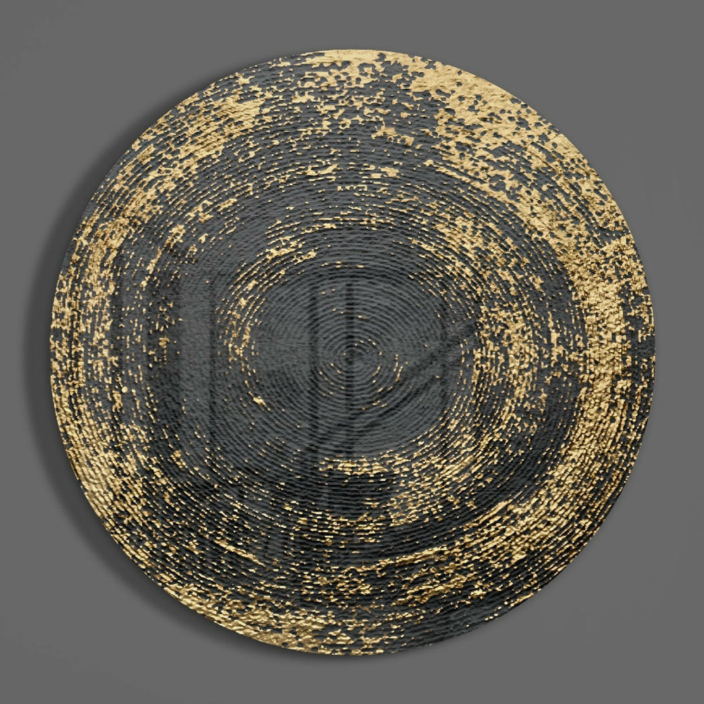 Abstract Loop Glass Wall Art.