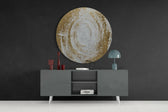 Abstract Loop Glass Wall Art.