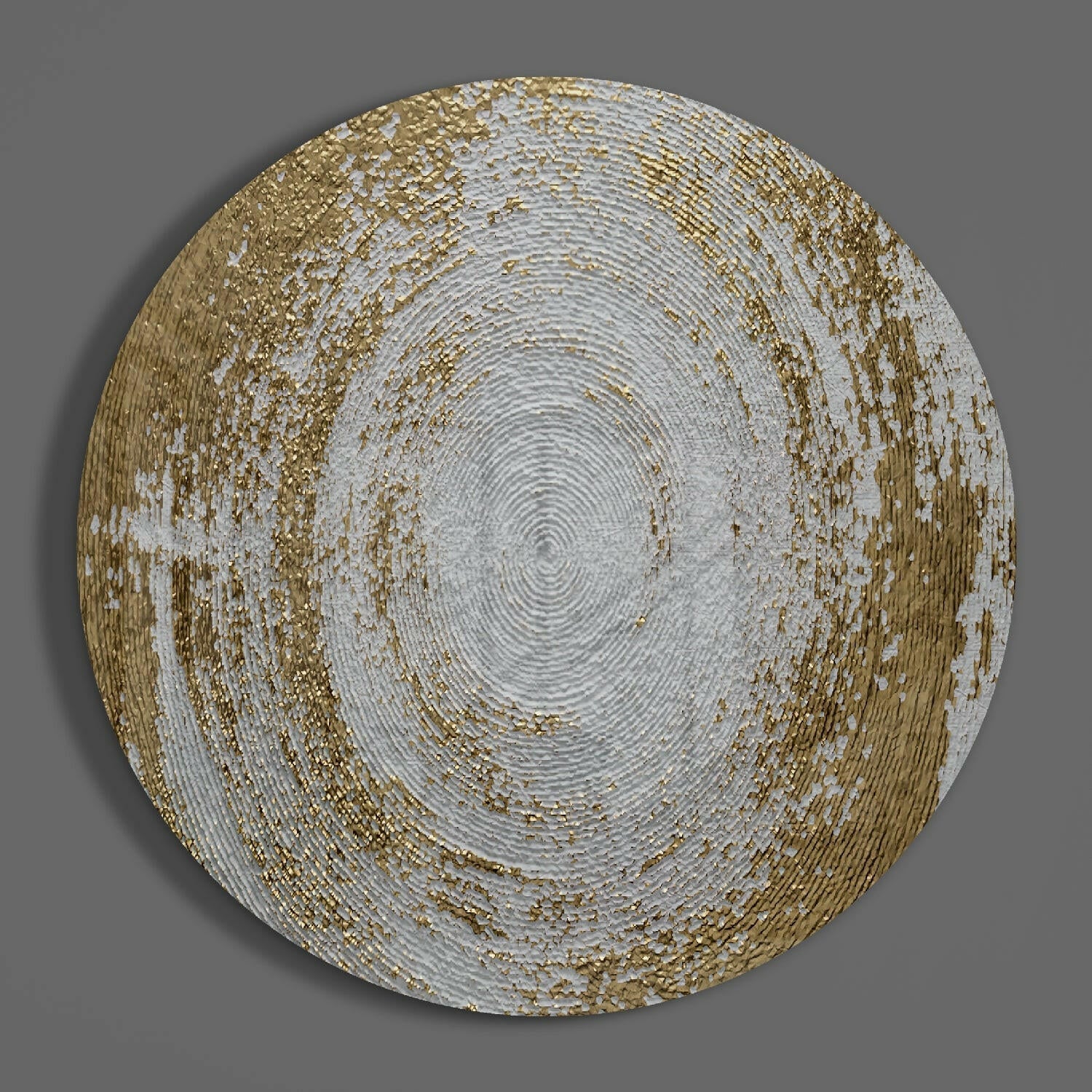 Abstract Loop Glass Wall Art.