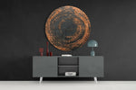 Abstract Loop Glass Wall Art.