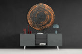 Abstract Loop Glass Wall Art.