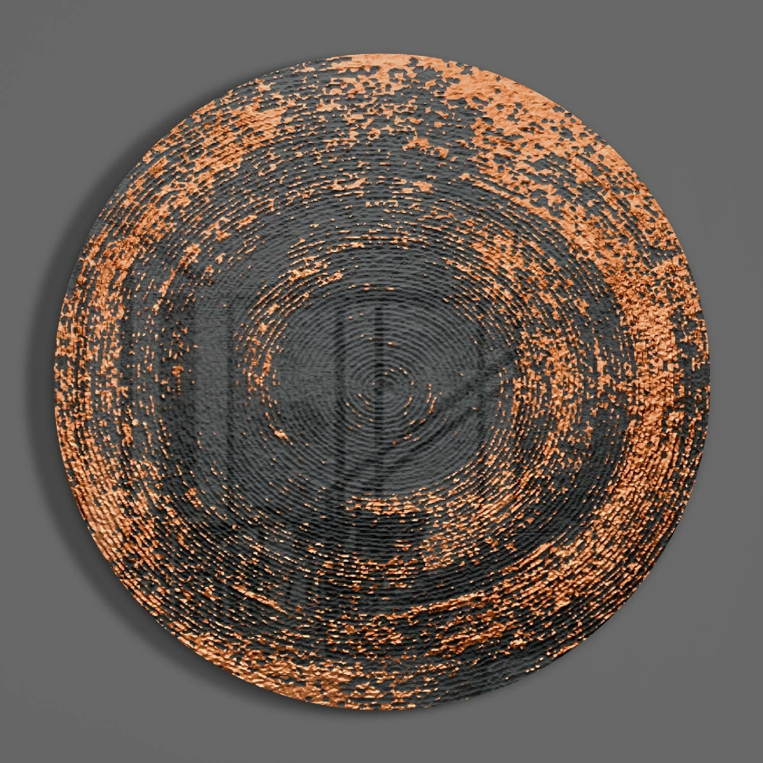 Abstract Loop Glass Wall Art.