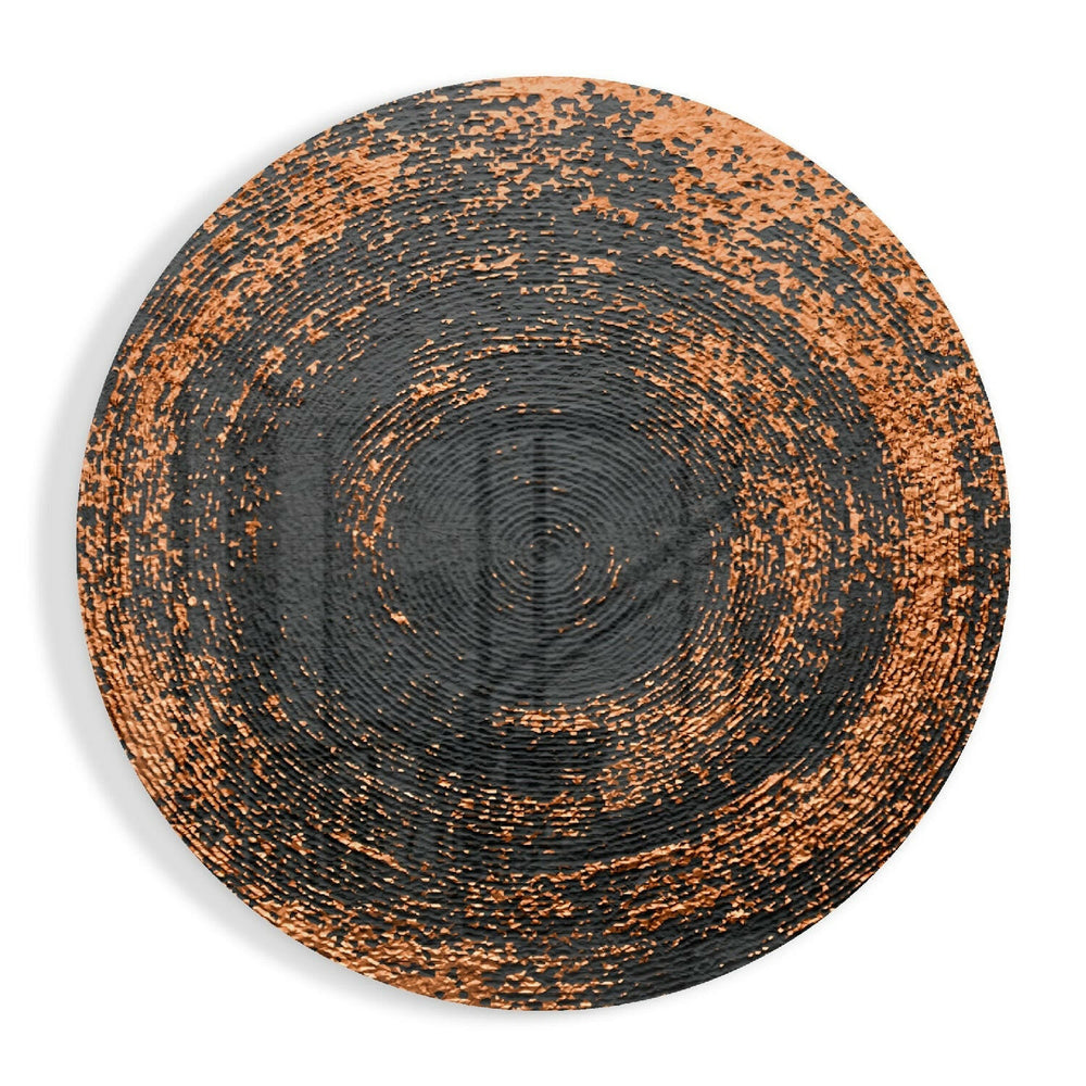 Abstract Loop Glass Wall Art.