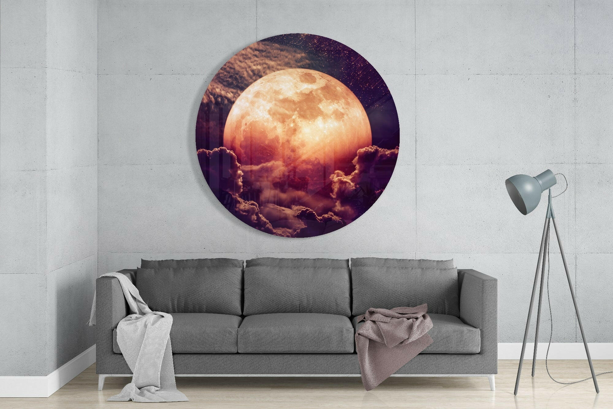 Moon Glass Wall Art.