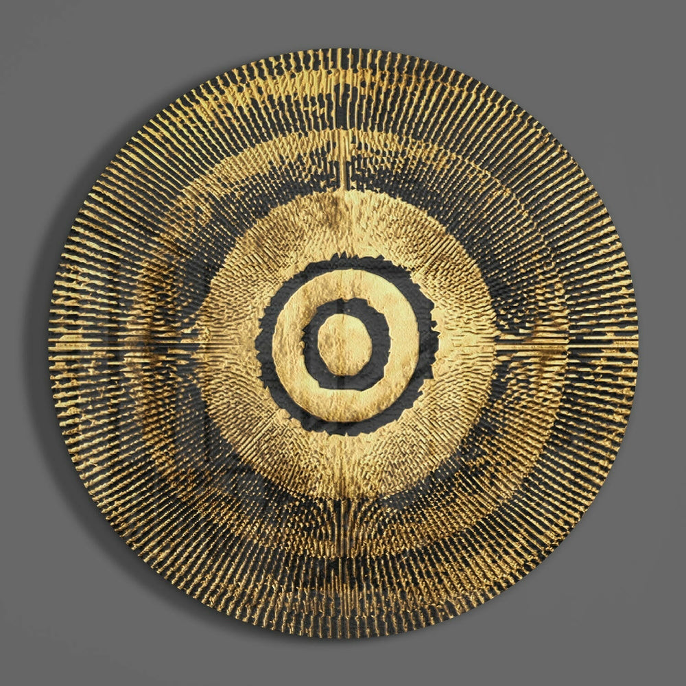 Abstract Loop Glass Wall Art.