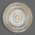 Abstract Loop Glass Wall Art.
