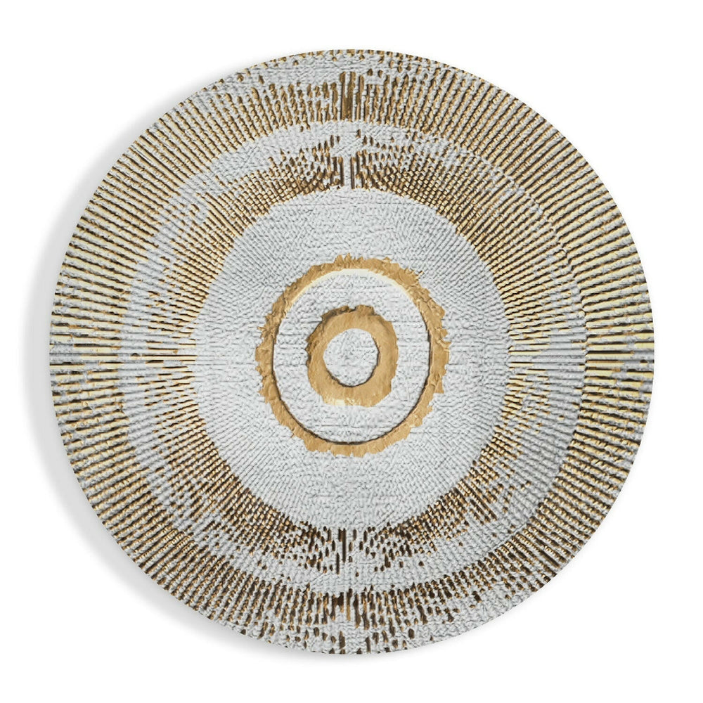Abstract Loop Glass Wall Art.