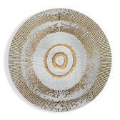 Abstract Loop Glass Wall Art.