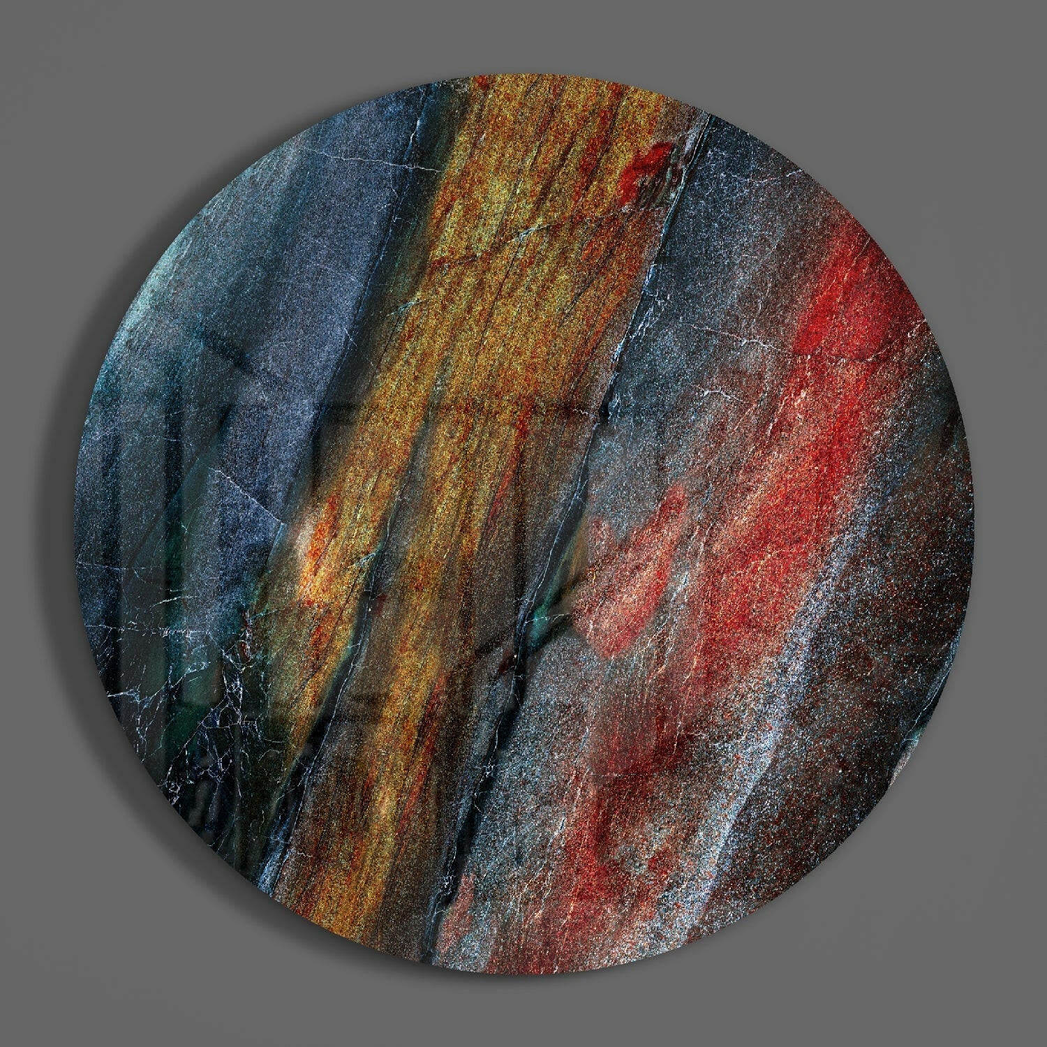 Abstract Glass Wall Art.