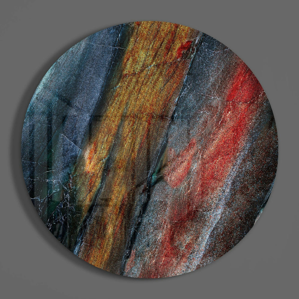 Abstract Glass Wall Art.