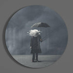 Storm in Thoughts Glass Wall Art.