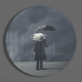 Storm in Thoughts Glass Wall Art.
