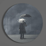 Storm in Thoughts Glass Wall Art.