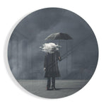 Storm in Thoughts Glass Wall Art.