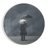 Storm in Thoughts Glass Wall Art.